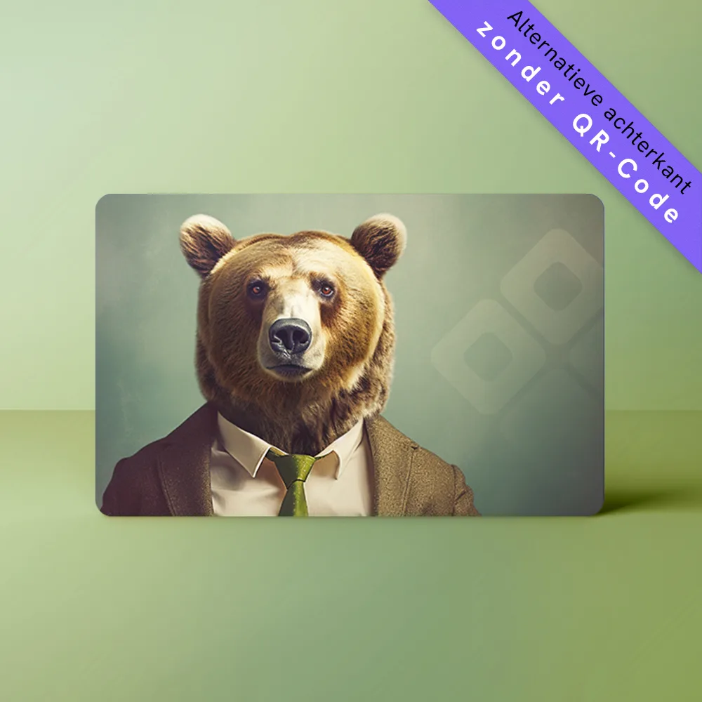 NFC Visitekaart<br>Animals inc. - Beer - Afbeelding 3
