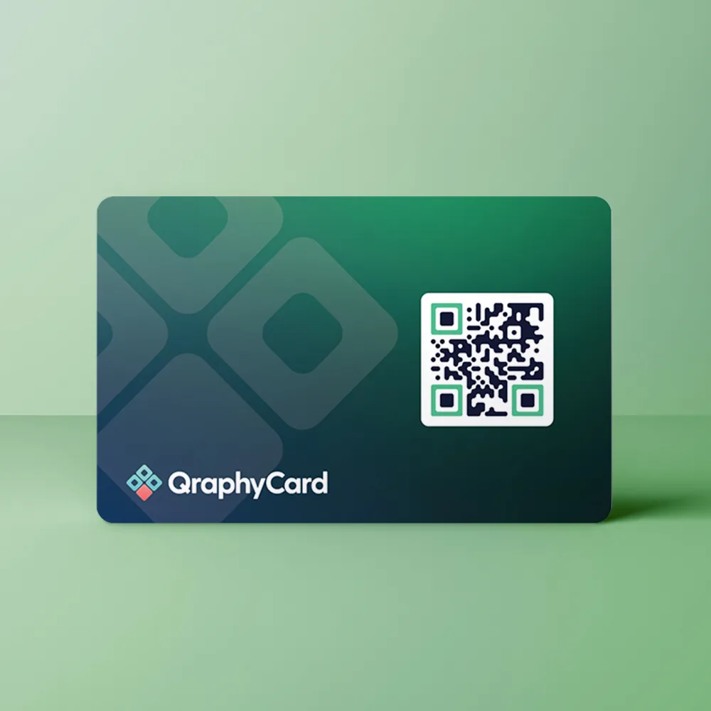 Tap, Deel en Verbind met Qraphy 12 Gradient groen achter jpg