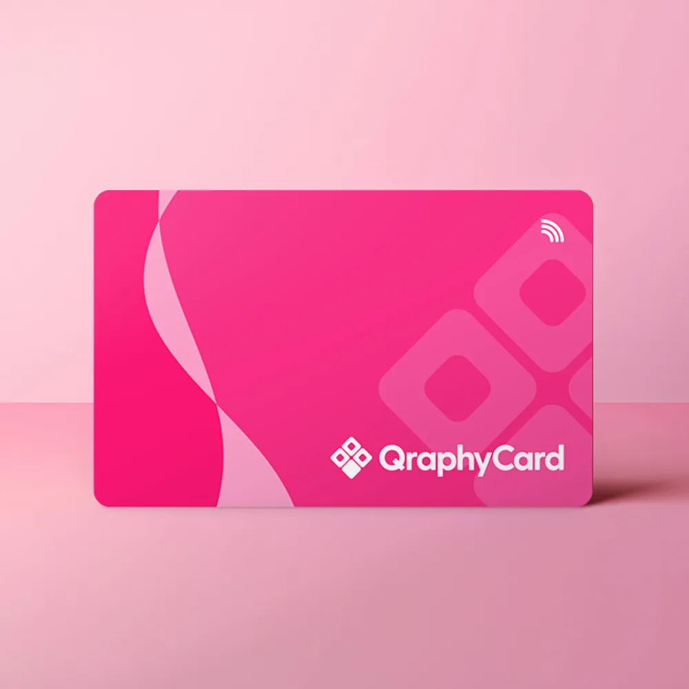 NFC Visitekaart<br>Magenta Swirl