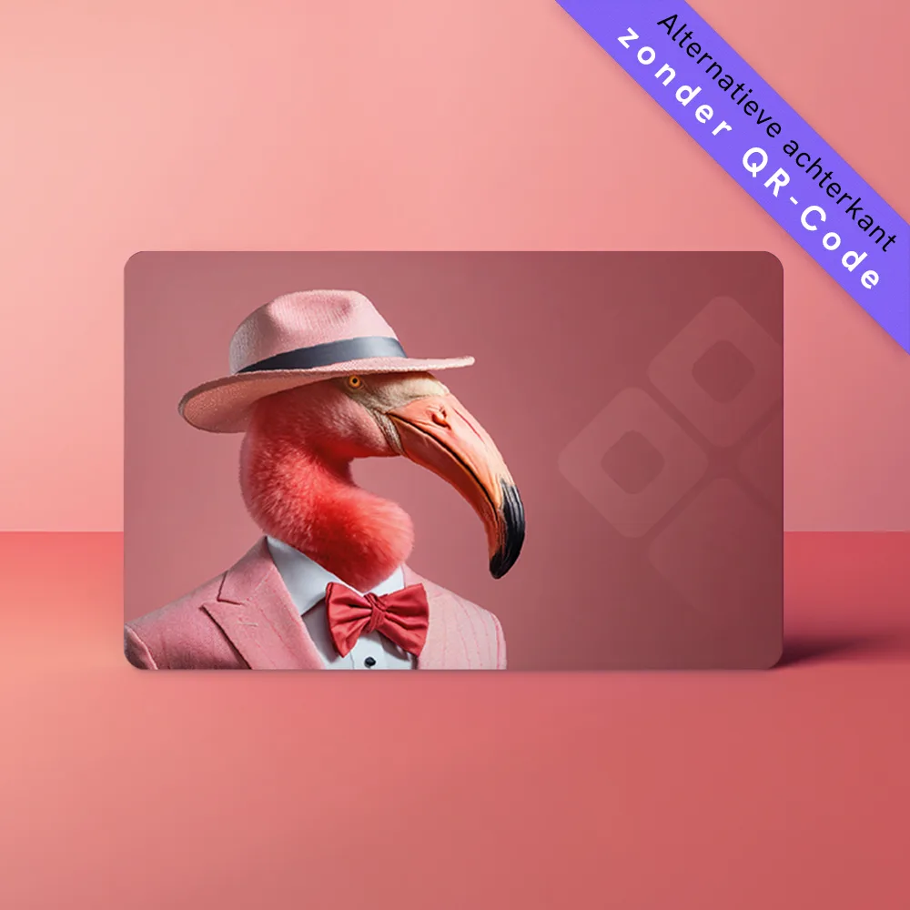 NFC Visitekaart<br>Animals inc. - Flamingo - Afbeelding 3
