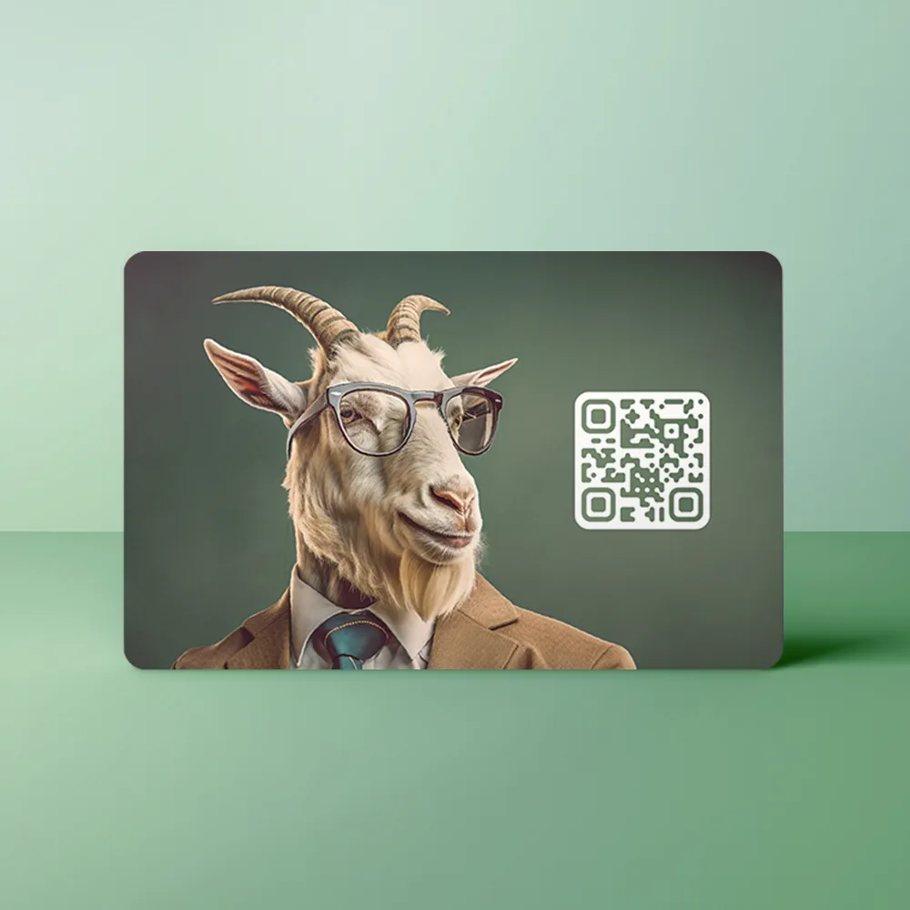 Tap, Deel en Verbind met Qraphy 22 Animals Geit achter jpg