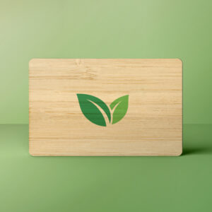 Houten Visitekaart met QR-Code én NFC