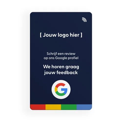 Google Reviewkaart met eigen logo voorbeeld