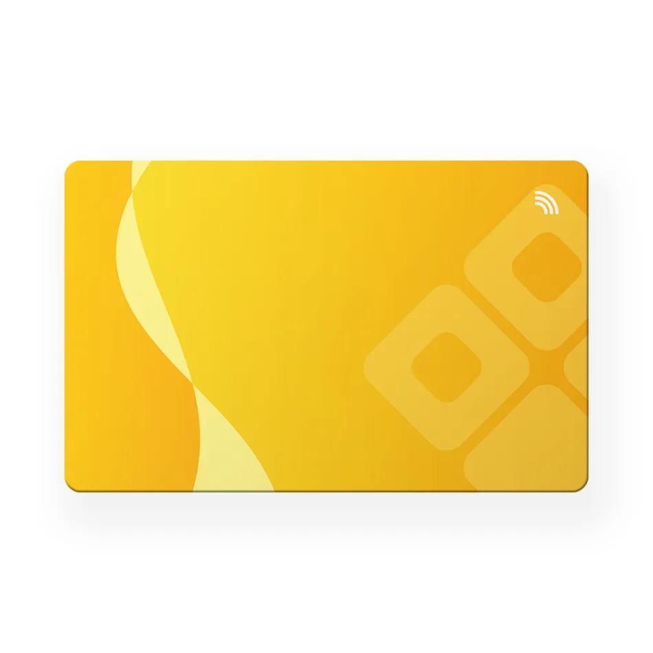 Gele NFC visitekaart