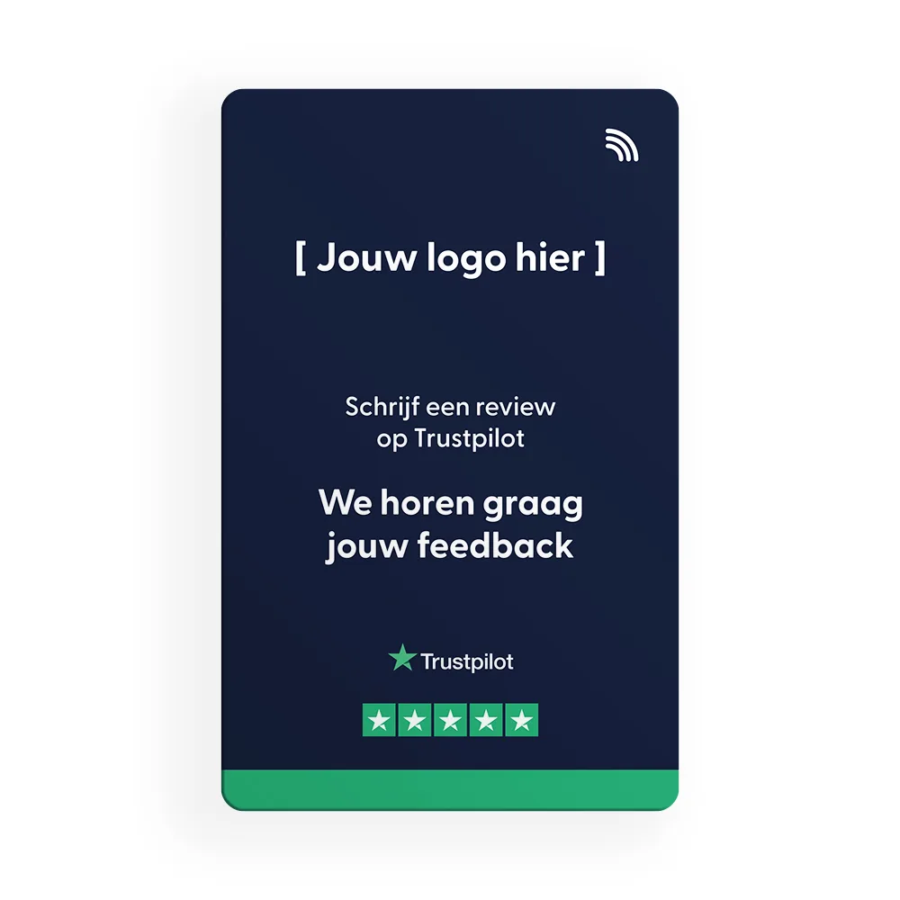Trustpilot Reviewkaart met logo
