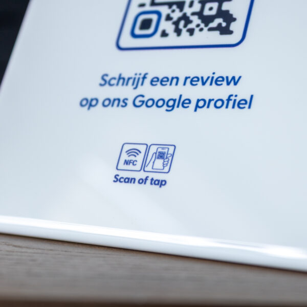 Google Review Toonbankdisplay XL - Met QR-Code én NFC - Afbeelding 2